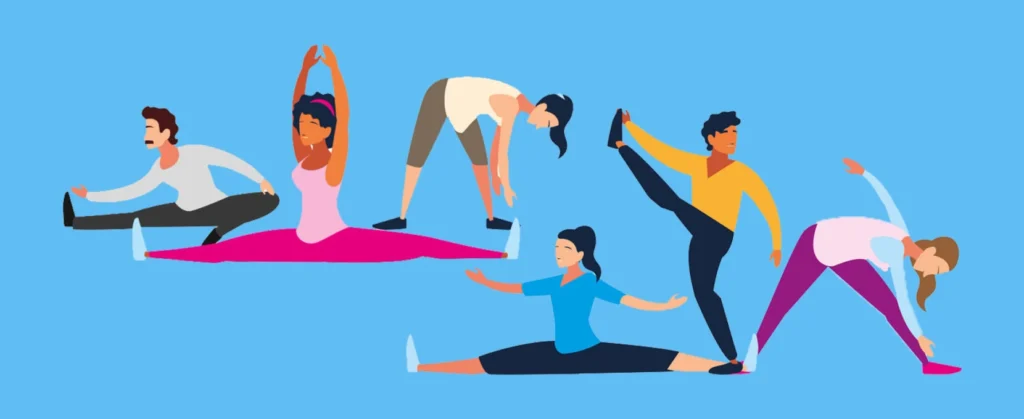 stretching ilustration